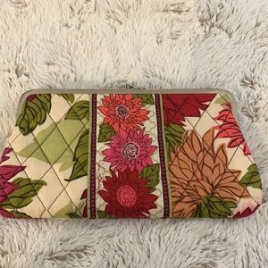 Vera Bradley snap wallet with space for credit cards and ID